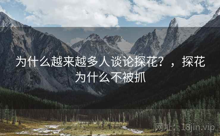 为什么越来越多人谈论探花？，探花为什么不被抓
