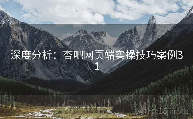 深度分析：杏吧网页端实操技巧案例31