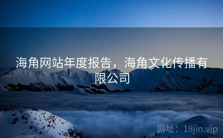 海角网站年度报告，海角文化传播有限公司